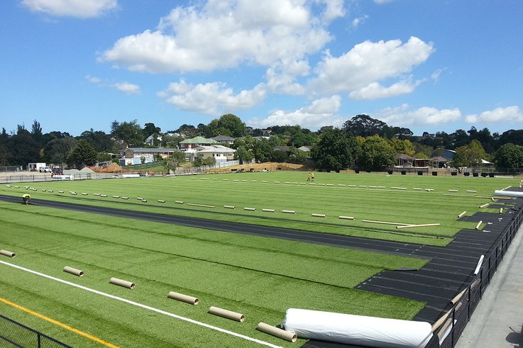 Turf installation at Michaels Avenue reserve