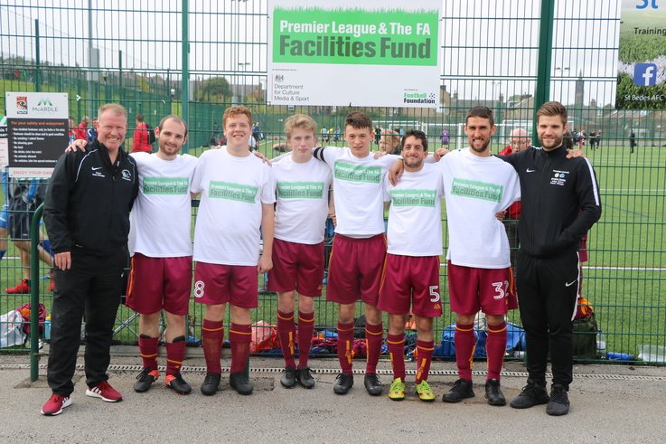 Bradford Disability FC With Darren Vidamour Centre Manager And Ash Dutton Deputy Manager