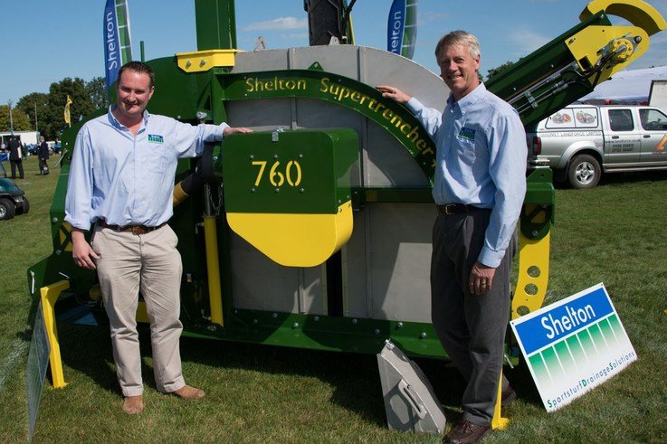 Richard Clark & Mick Claxton with the award winning Supertrencher+ 760