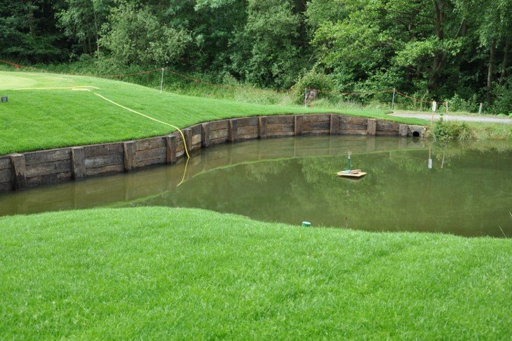 AFTER Lingfield Park Golf Club\'s enlarged pond at the third hole   Copy