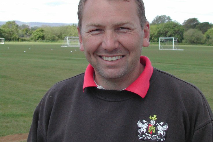 Clive Pring, head groundsman Exeter City FC.JPG
