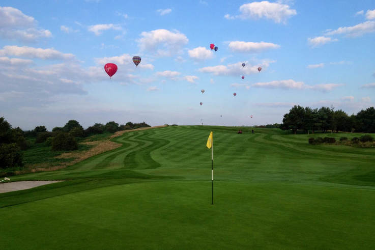 Balloons over 3rd hole