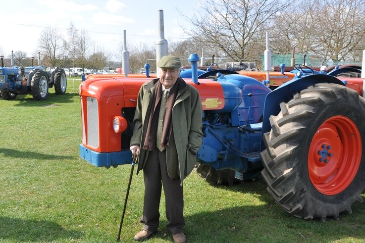 Alan Doe with Doe tractors in Norfolk 2012