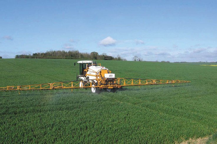 Spraying Young Wheat Plants Arable Field Work  Main Main