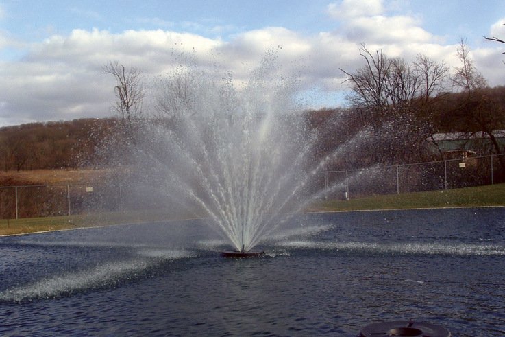 New large aerating fountains combine beauty with effective aeration