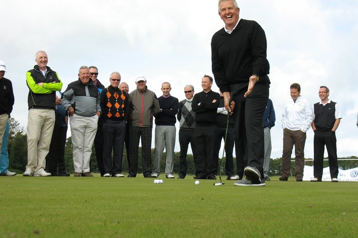 Monty´s golf clinic at Kingsbarns putting