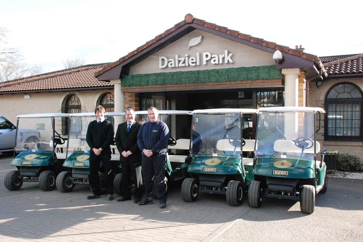 E-Z-GO Golf buggies for Dalziel Park Golf and Country club