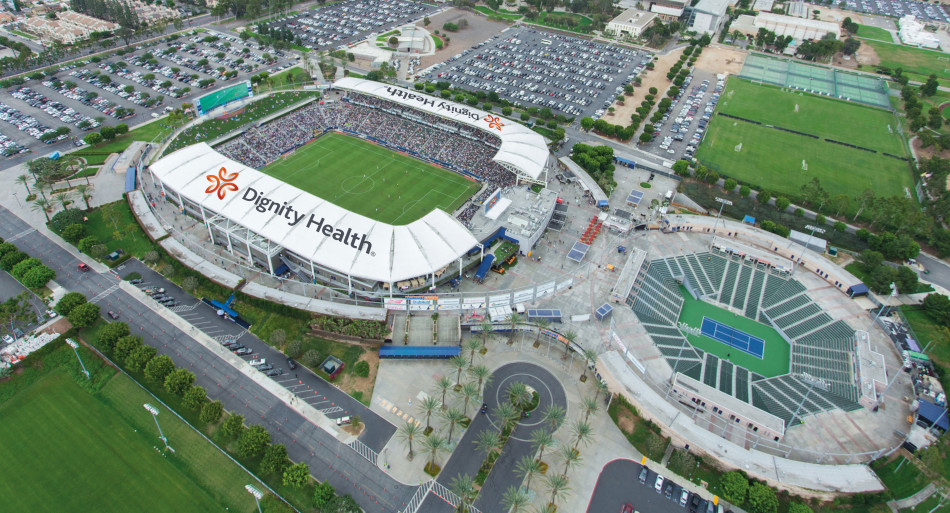 LA Galaxy Safe-Standing Seating Aerial Construction Update