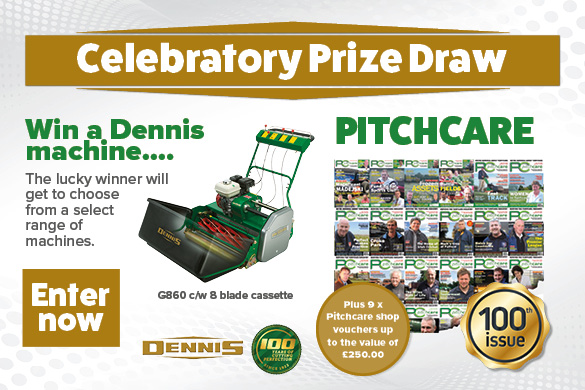 Celebratory Prize Draw - win a Dennis machine Background