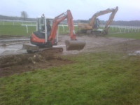 Diggers working on course.jpg