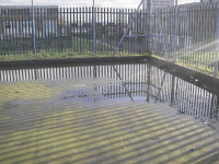 flooded area on an artificial pitch lpr