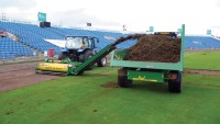 Photo 1 - Removing existing grass cover from outfield.jpg