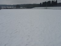 1   artificial pitch covered in snow