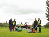 Turf maintenance equipment supplied by Ransomes Jacobsen