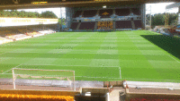 Motherwell size of south stand and shaded goalmoth in July