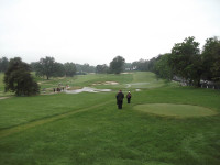 2nd hole after Mondays torrential rain in the morning