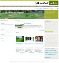 New look GreenCast frontpage