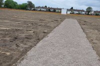 King\'s College School artificial cricket wicket base and new rugby pitches.JPG