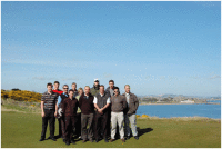 Sportsturf staff and students visiting the Castle Golf Course at St Andrews