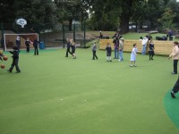 School pupils enjoy a Notts Sport ChildsPlay Active installation   2