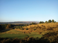 The 12 hole at Turton set amongst Heath & Moor Habitat