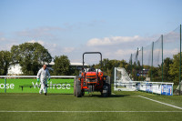 Preparing for spraying at the Hogwood Park training facility