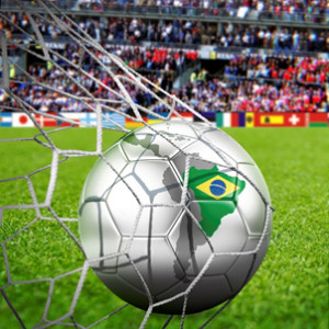 World Cup ball in net