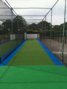 After the new cricket practice facility in place