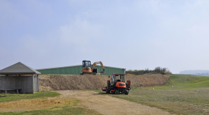 Final stage of flood defences to protect the maintenance facility