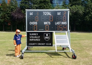 Vic the Surrey VI Lion with scoreboard