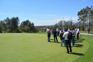 Instruction on application of Aqua Aid and effects on mositure at PGA Catalunya Golf Course (1024x683)