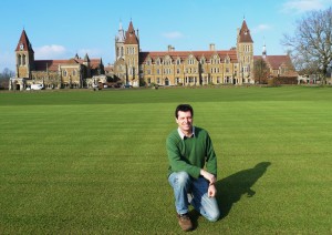 Dave Roberts on the Charterhouse cricket square